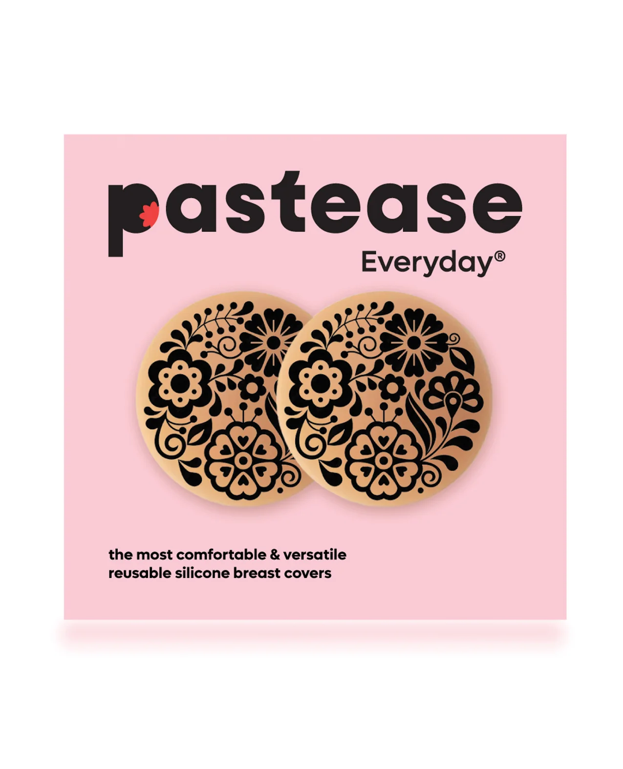 Pastease HALOS Silicone Floral Nipple Covers w/Travel Box - Bloom D+ Cup 10 or More Uses - Image 4