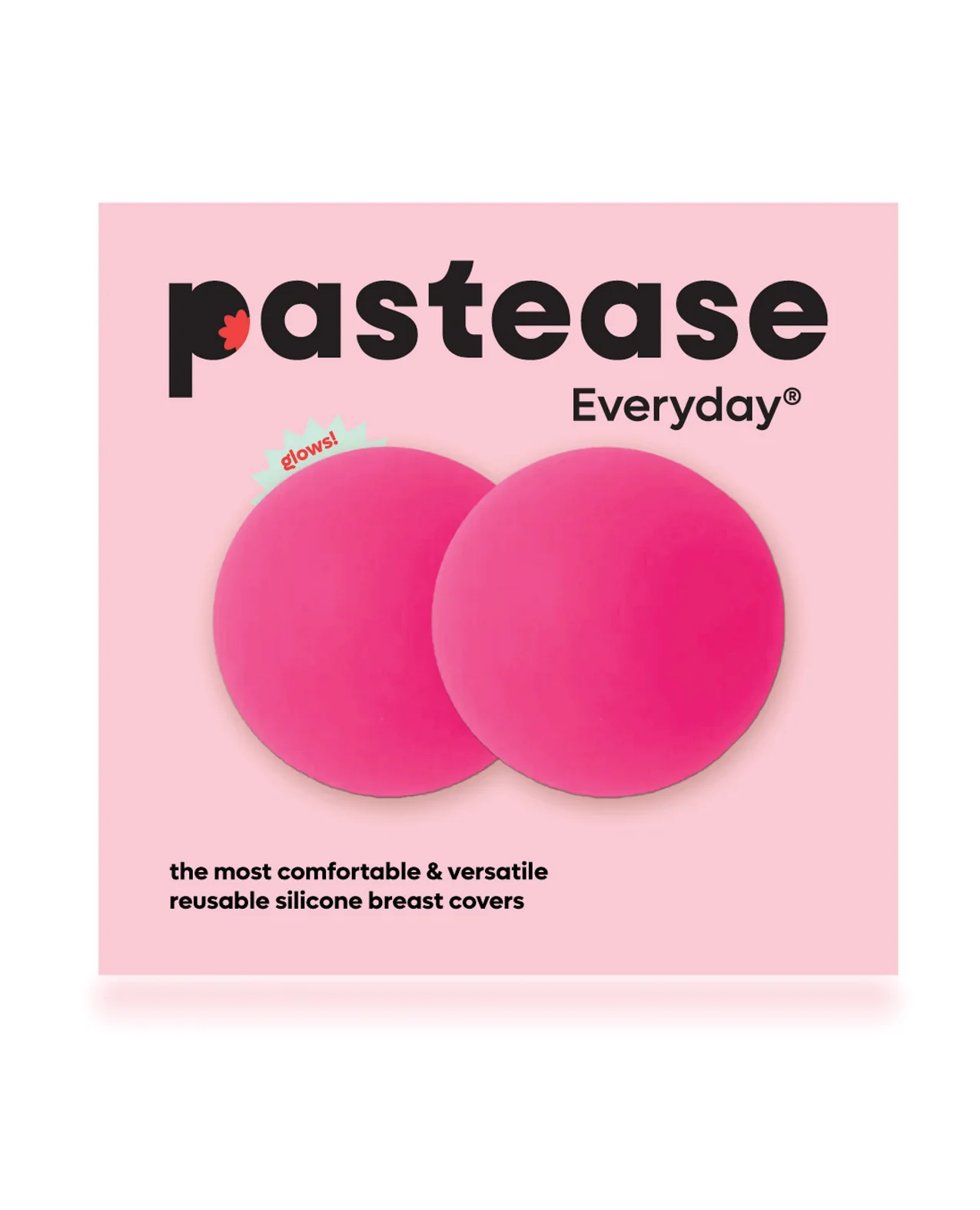 Pastease HALOS Silicone Nipple Covers w/Travel Box - Neon Pink A-C Cup 10 or More Uses - Image 2
