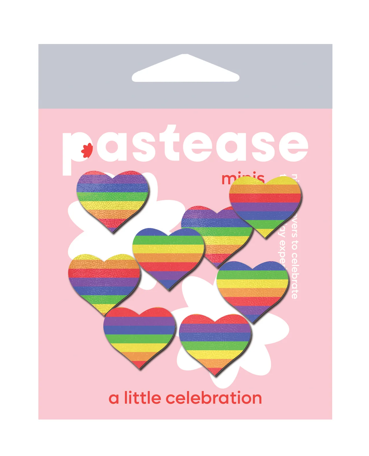 Pastease Mini Rainbow Heart - Pack of 8 O/S
