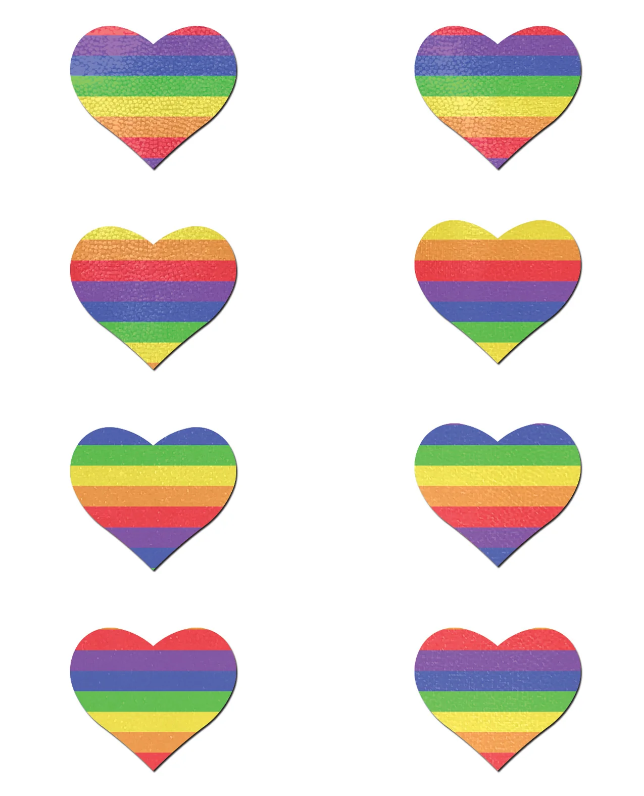 Pastease Mini Rainbow Heart - Pack of 8 O/S - Image 2
