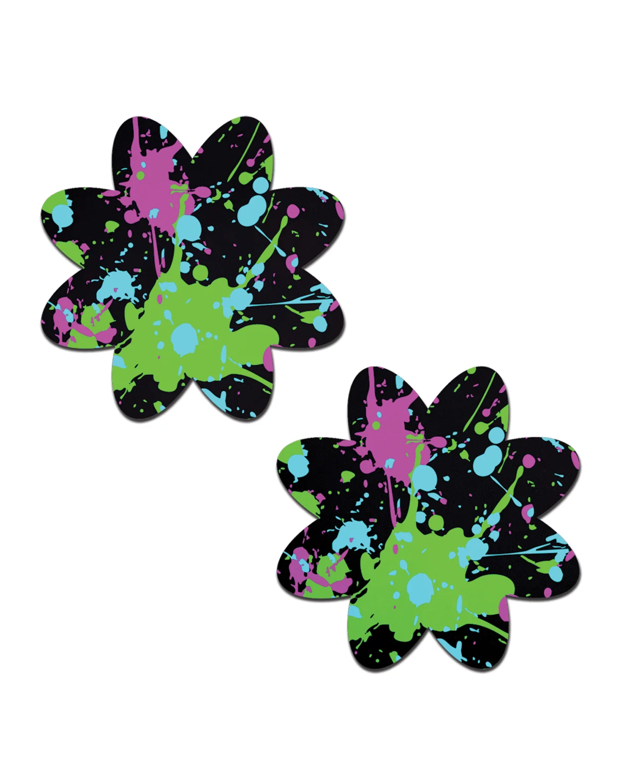 Pastease Vibrant Neon Paint Splatter Petal - Multi-Color O/S - Image 2