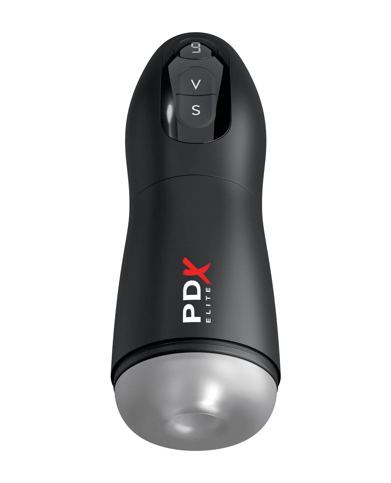 PDX Elite Suck-O-Matic Vibrating Stroker - Frosted/Black - Image 2