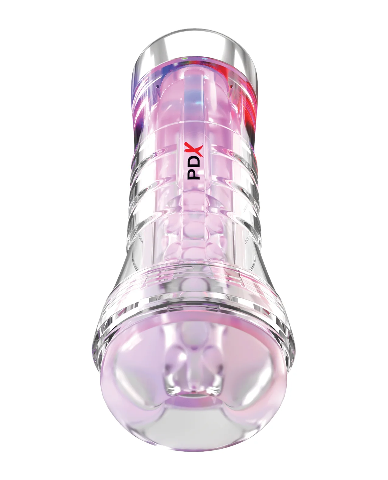 PDX Elite ViewTube XXL See-Thru EZ-Grip LED Stroker - Clear - Image 2