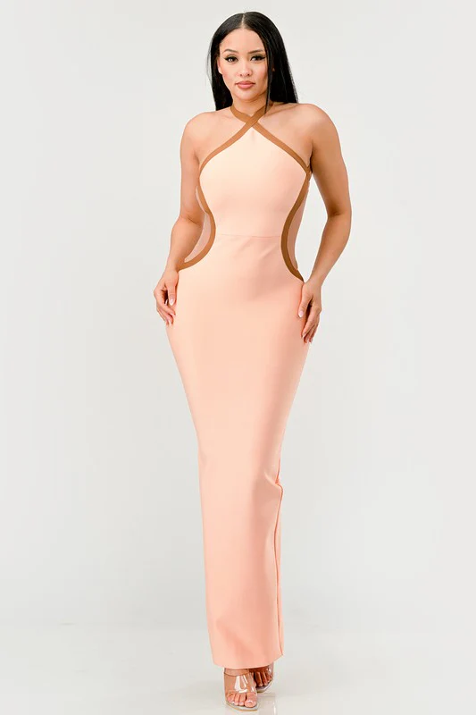 Peaches and Cream Infinity Gown Bandage dress - Image 2