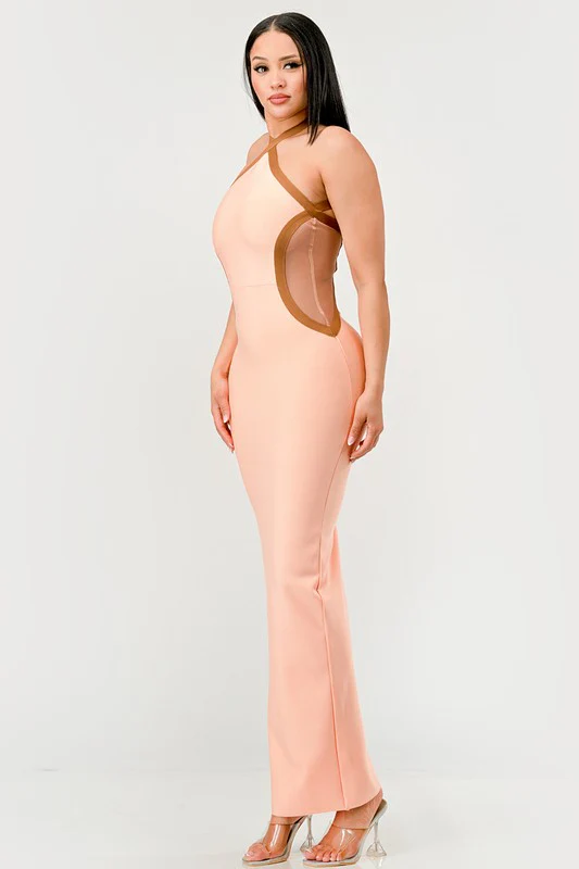 Peaches and Cream Infinity Gown Bandage dress - Image 4