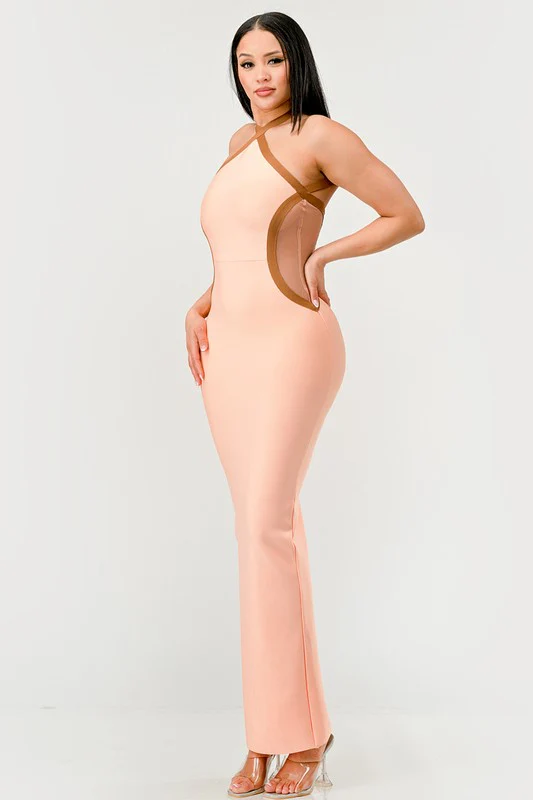 Peaches and Cream Infinity Gown Bandage dress - Image 5