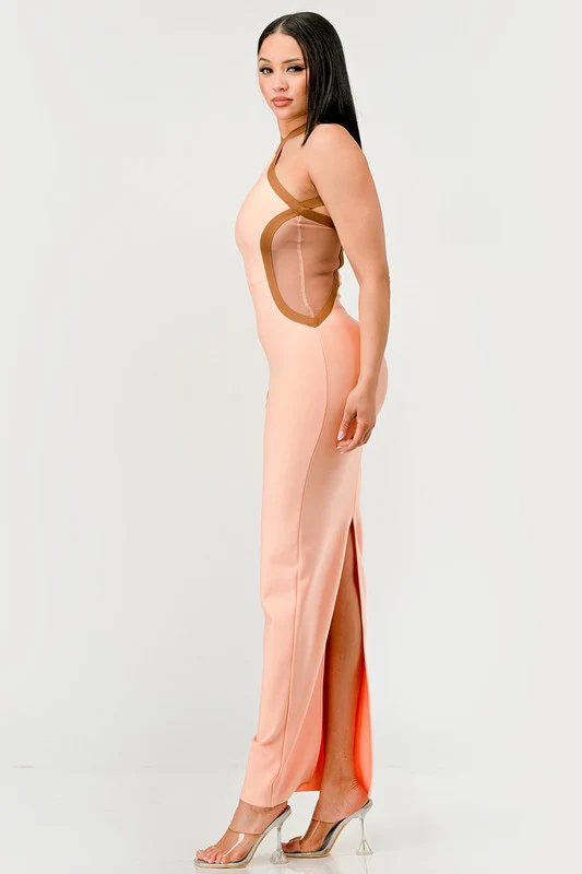 Peaches and Cream Infinity Gown Bandage dress - Image 6