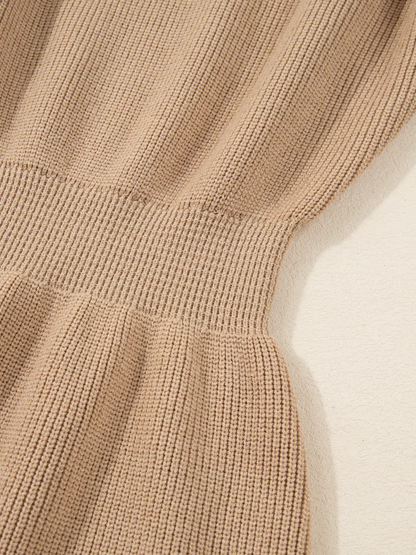 Pearl Embellished Keyhole Ribbed Sweater Dress - Image 13