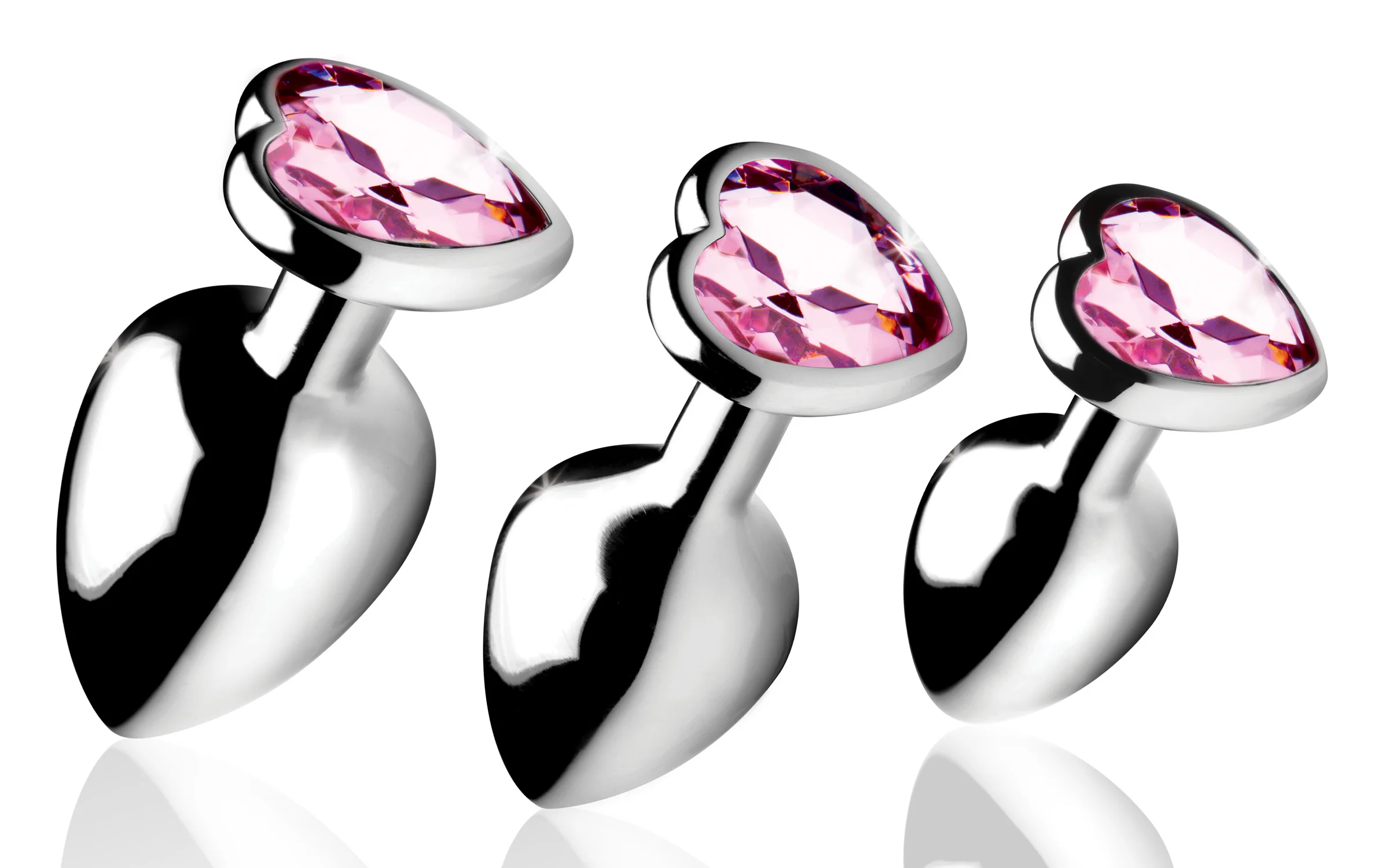 Pink Heart Anal Plug Set - Image 5