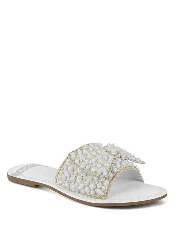 Pipa Big Bow Beaded Flats - Image 9