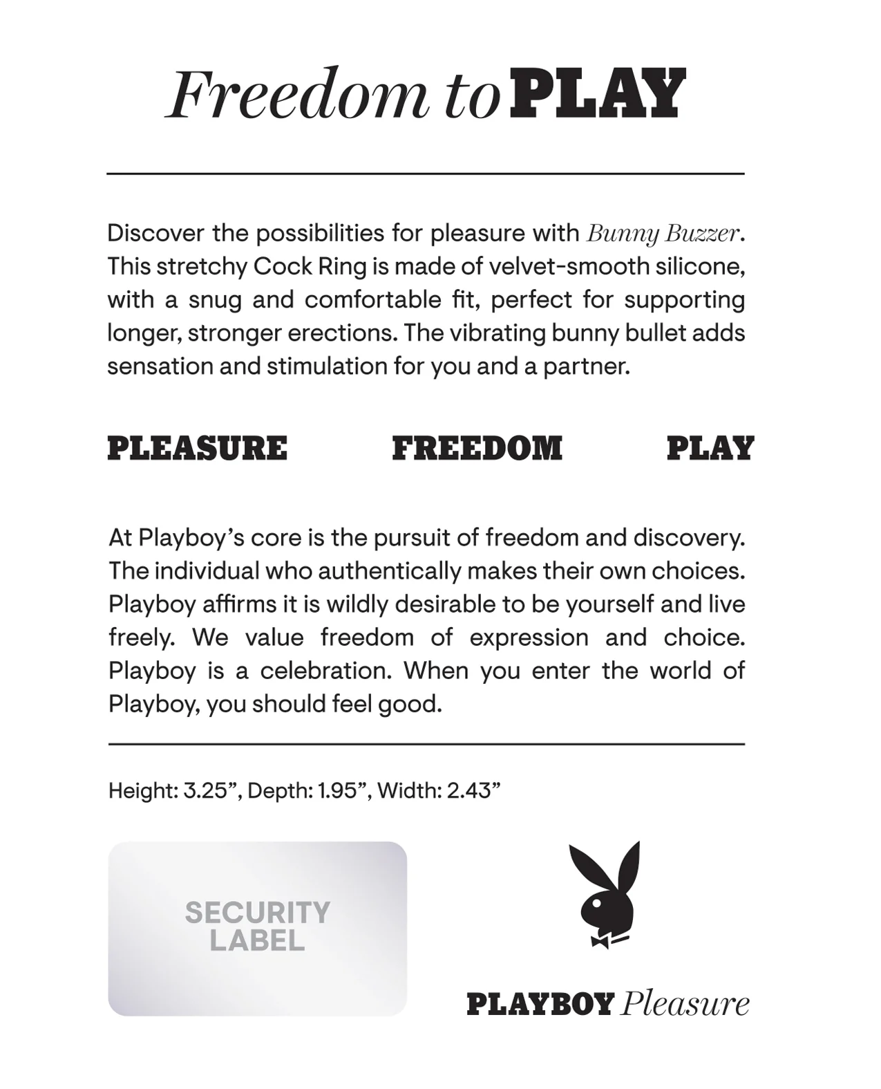 Playboy Pleasure Bunny Buzzer Cock Ring - Deep Teal - Image 2