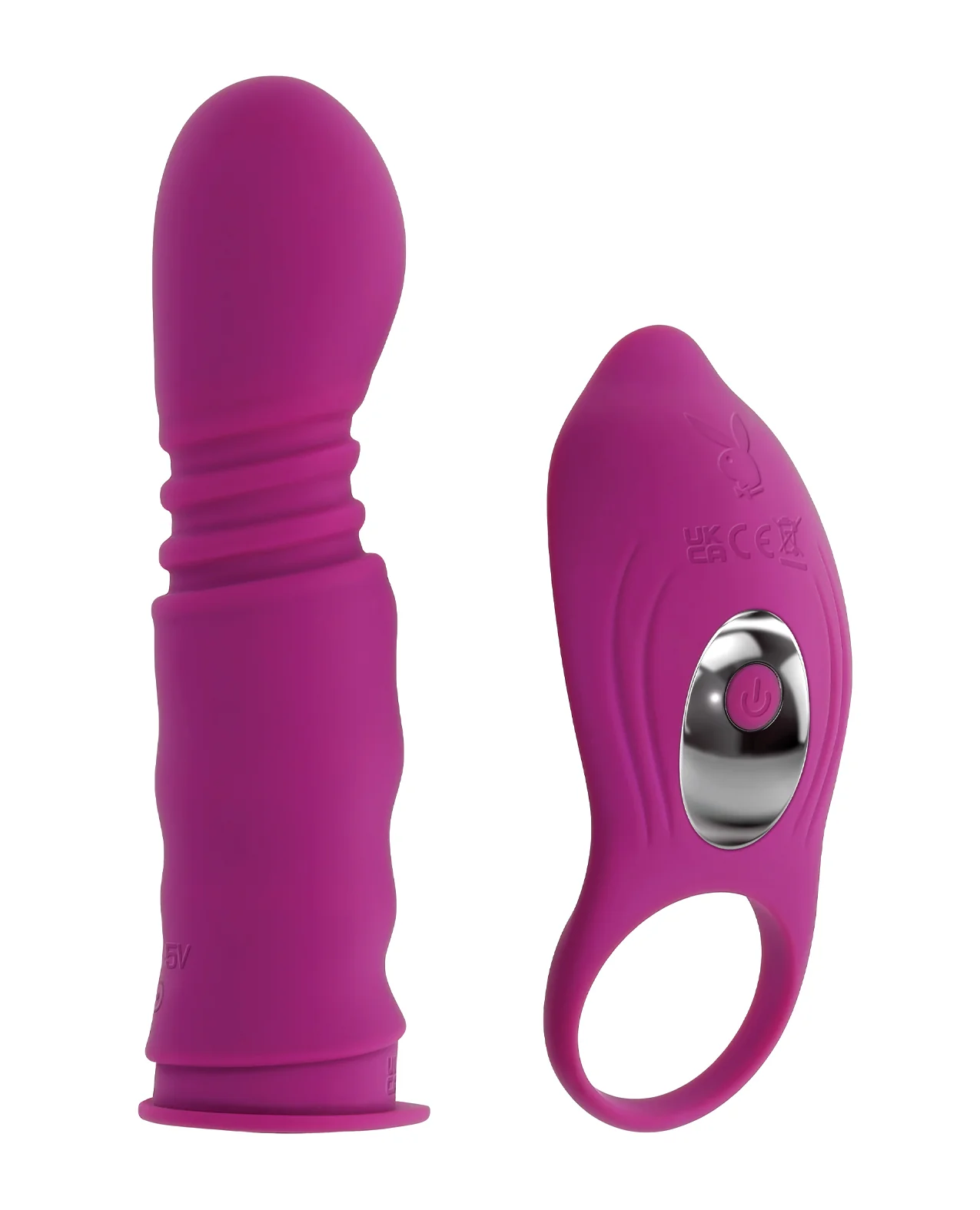 Playboy Pleasure Match Play Dual Vibrator - Fuchsia - Image 3