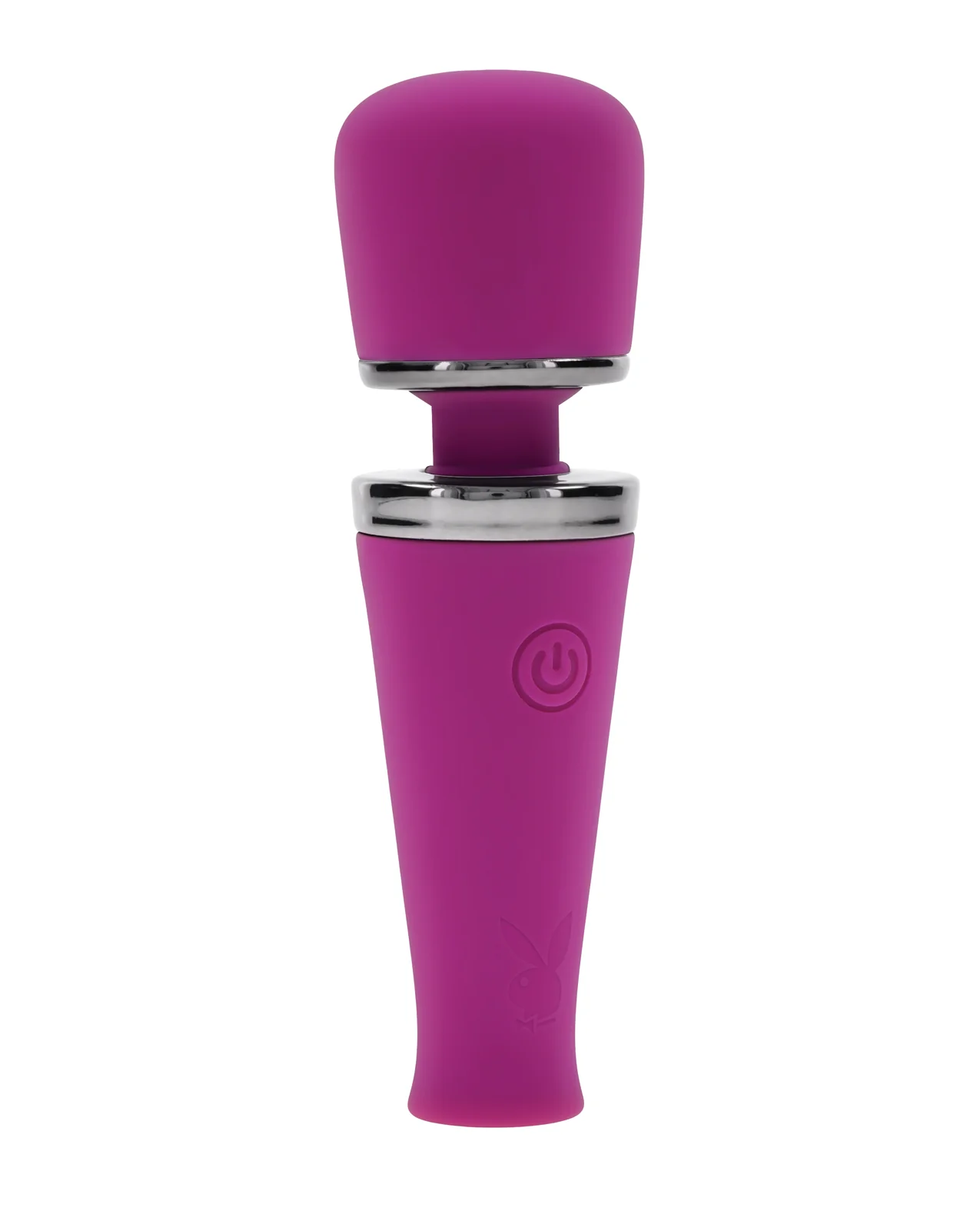 Playboy Pleasure Mic Drop Petite Wand Vibrator - Fuschia - Image 3