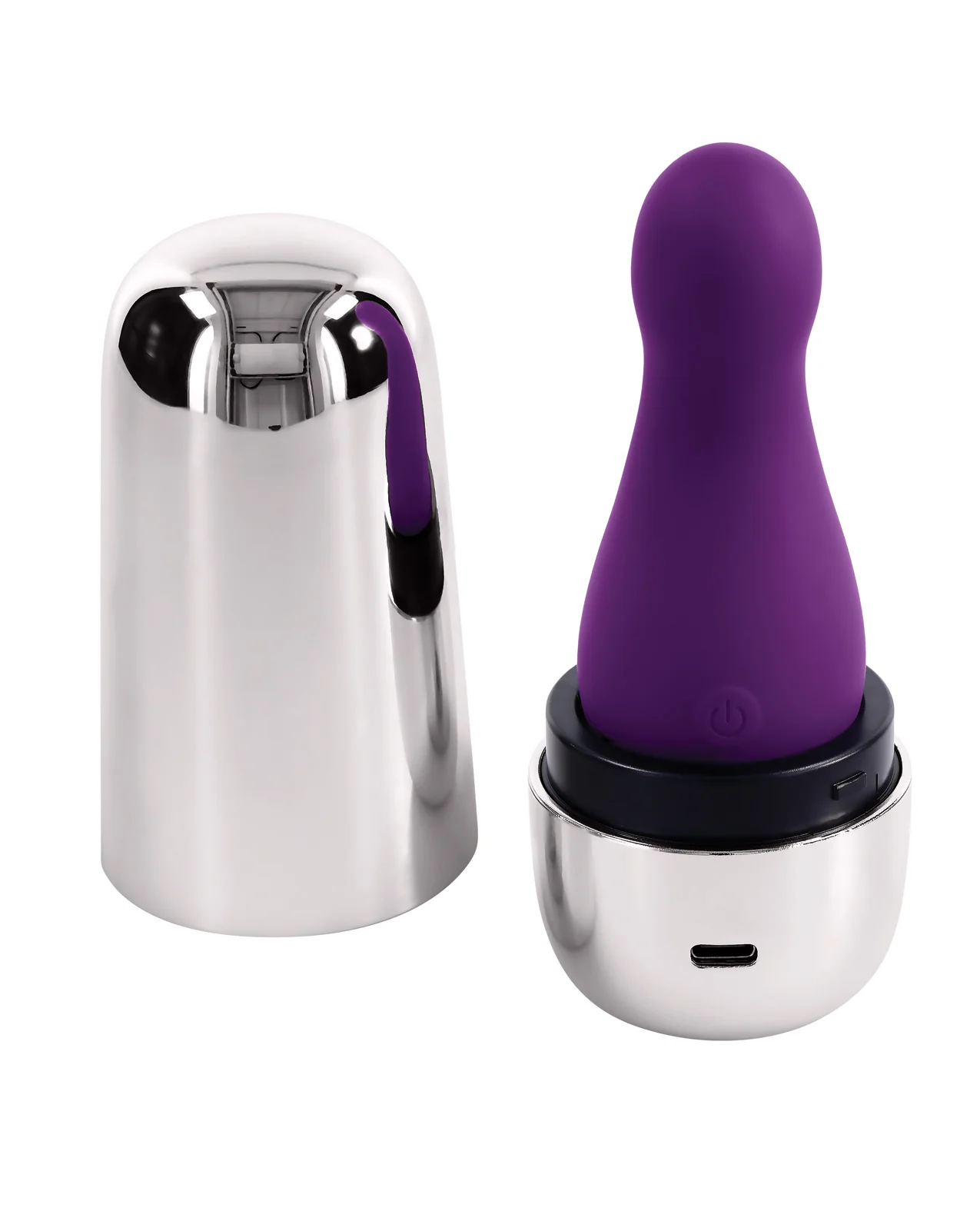 Playboy Pleasure The Jet Set Vibrator - Acai/Silver - Image 3