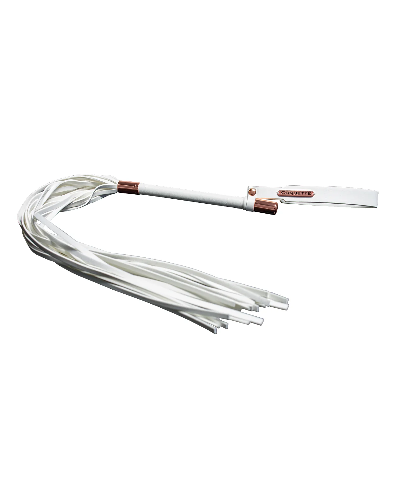 Pleasure Collection Matte Finish Whip - White/Rose Gold