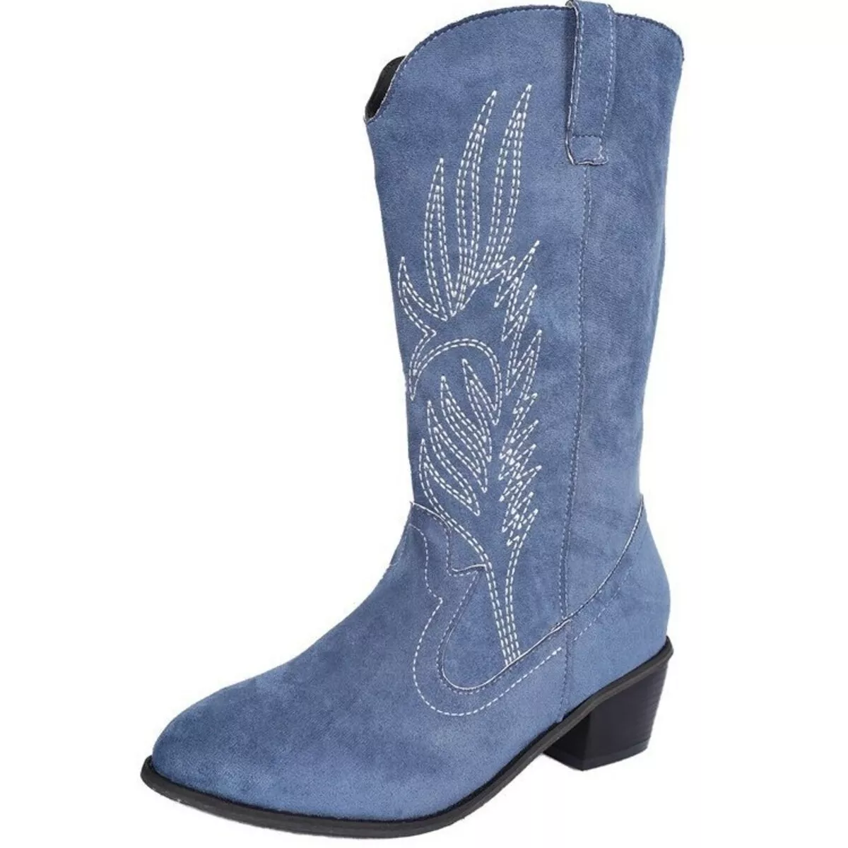 Point Toe Block Heels Boots - Image 22