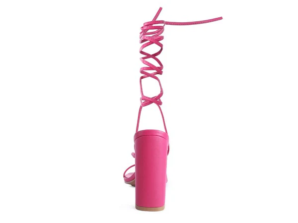 POLE DANCE LACE UP BLOCK HEELED SANDAL - Image 13