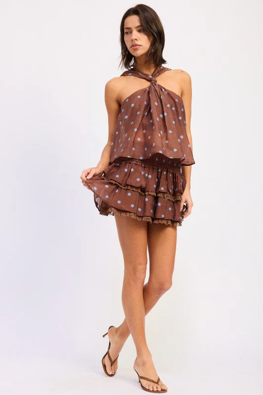 POLKA DOT TIE SWING TOP - Image 5