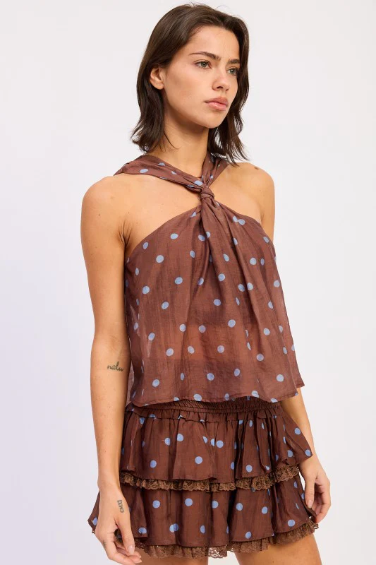 POLKA DOT TIE SWING TOP - Image 6