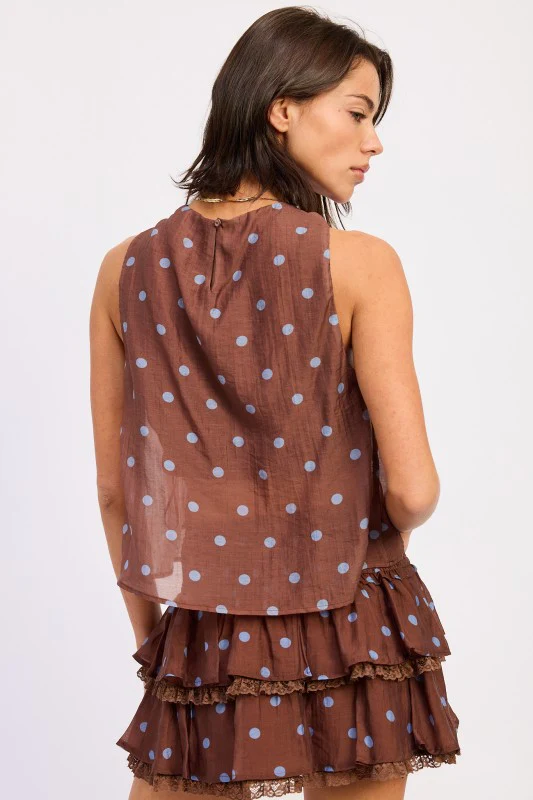 POLKA DOT TIE SWING TOP - Image 7