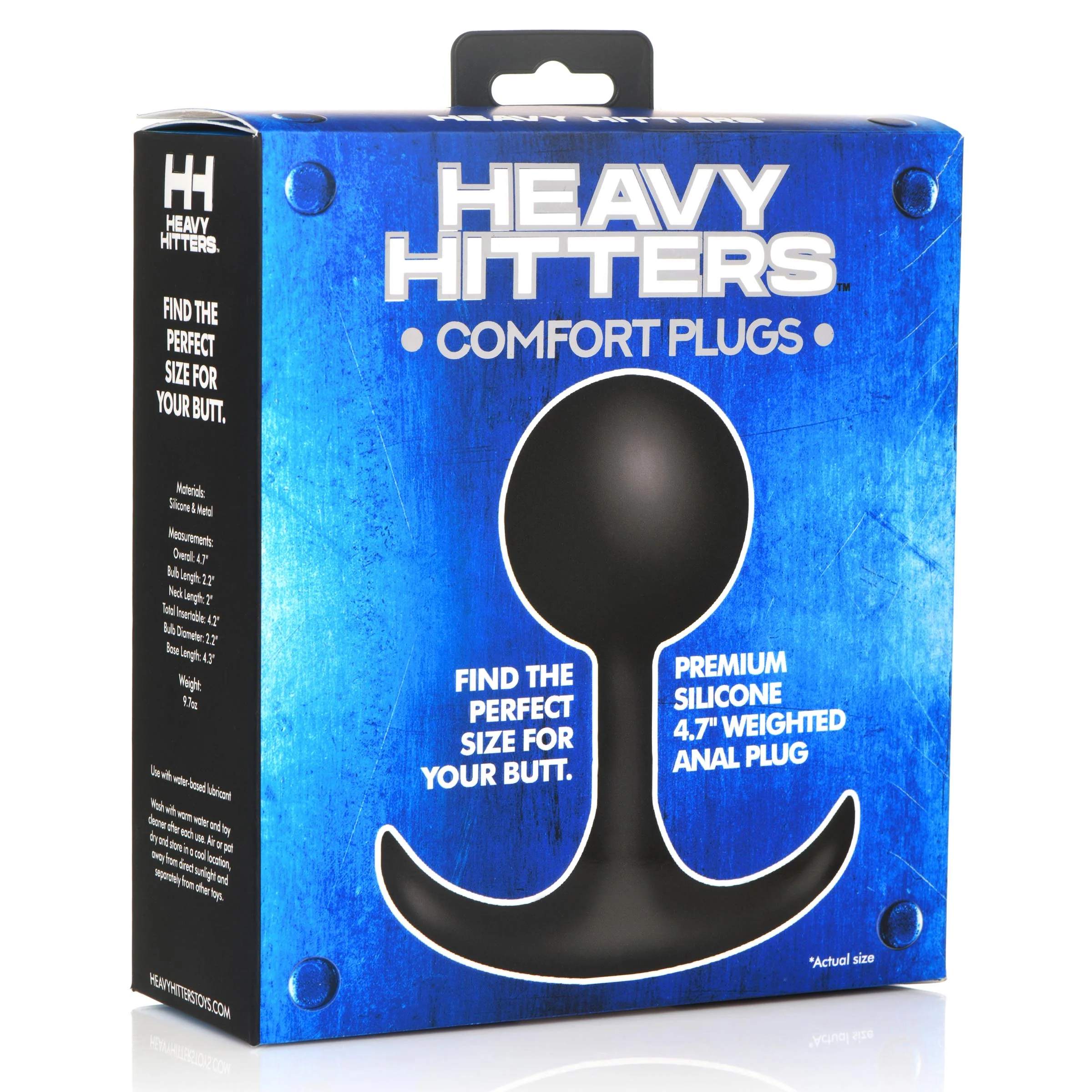 Premium Silicone Weighted Anal Plug - Xl - Image 2