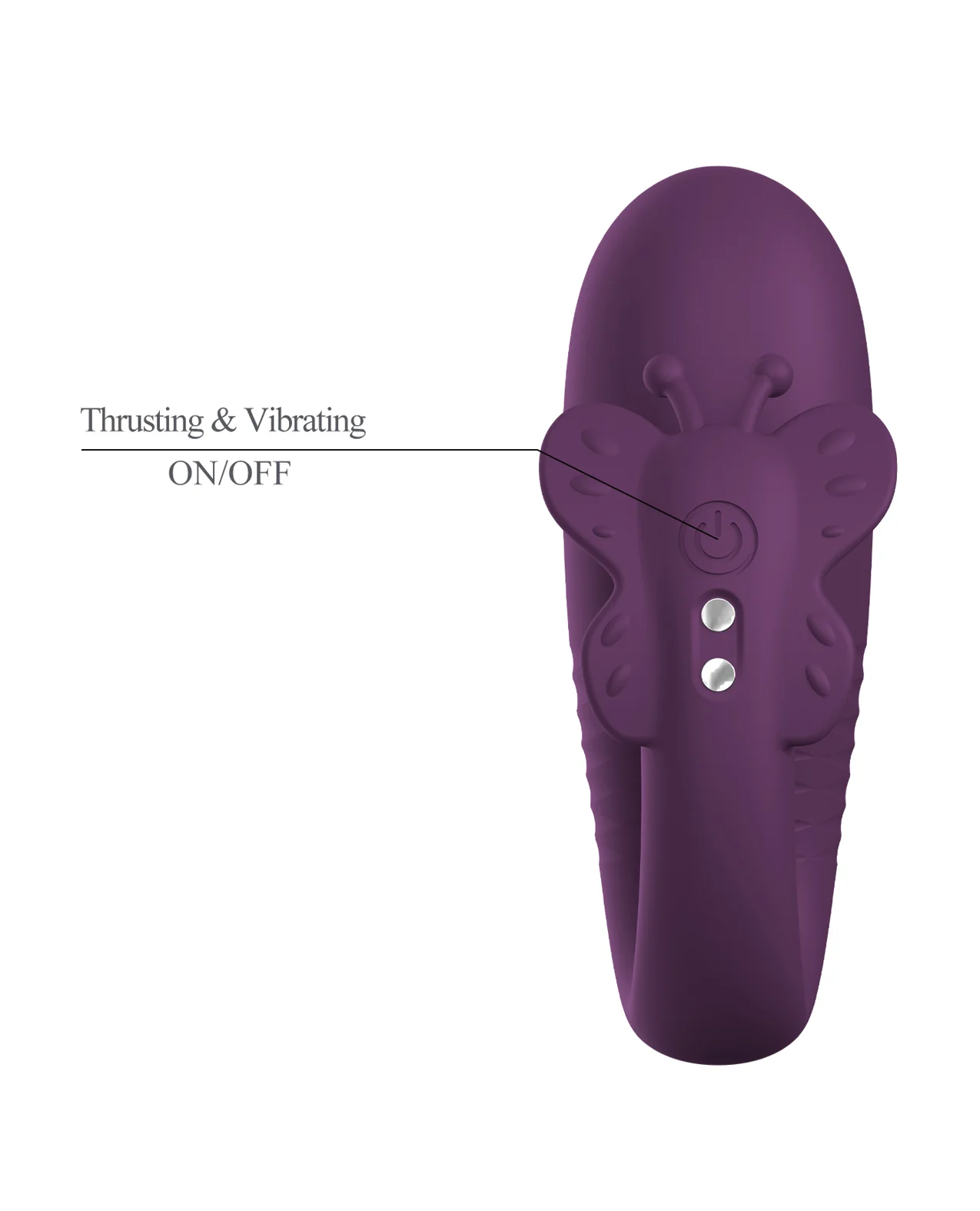 Pretty Love Klay App-Enabled Thrusting Hands-Free Vibrator - Purple - Image 5