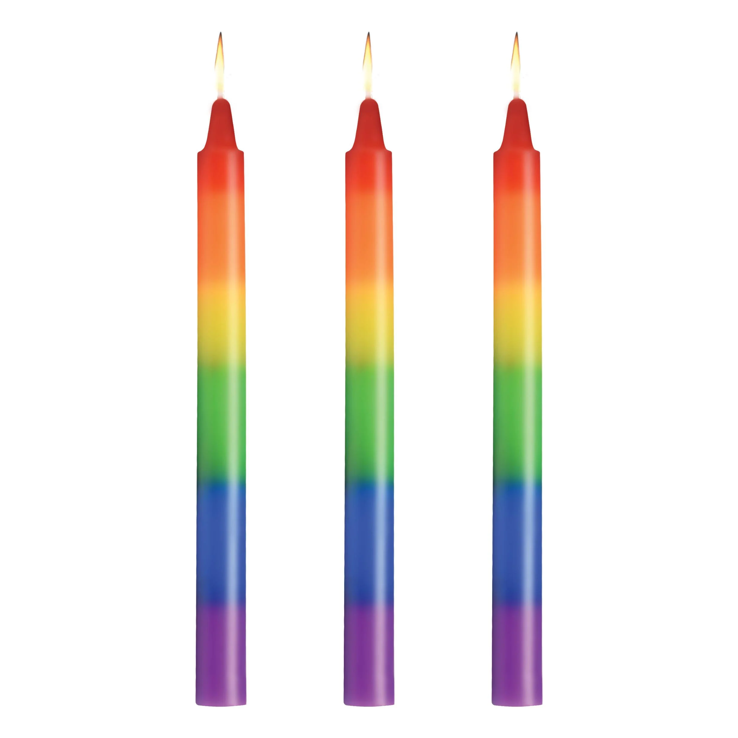 Pride Candles Rainbow Drip Candle Set Of 3 - Image 4