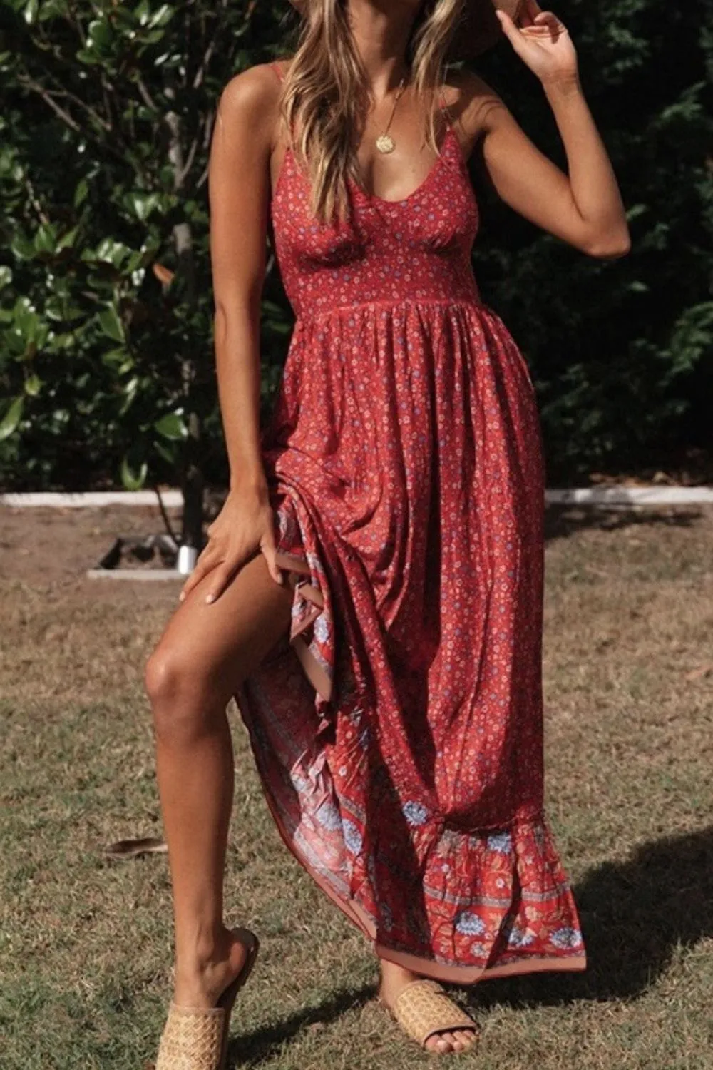Printed Maxi Cami Dress - Image 2