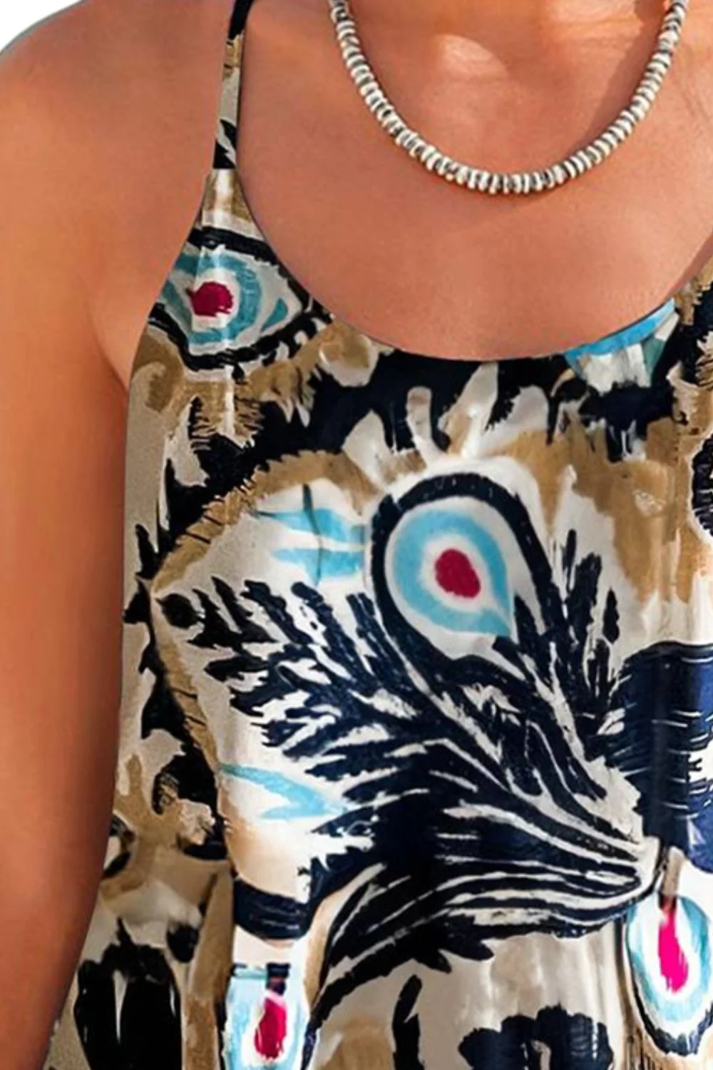 Printed Scoop Neck Cami - Image 3