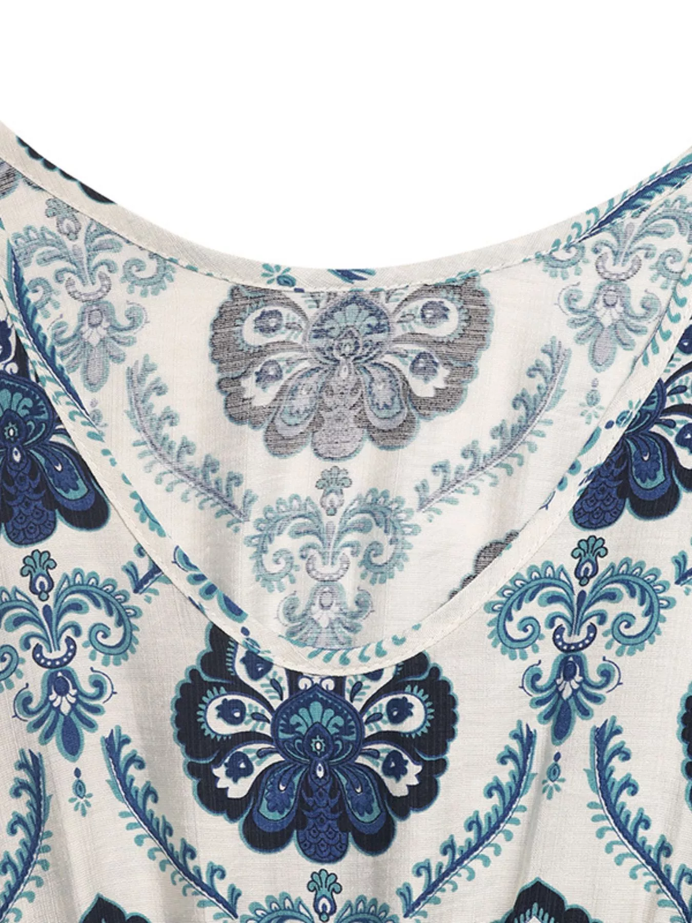 Printed Slit Sleeveless Maxi Dress - Image 7
