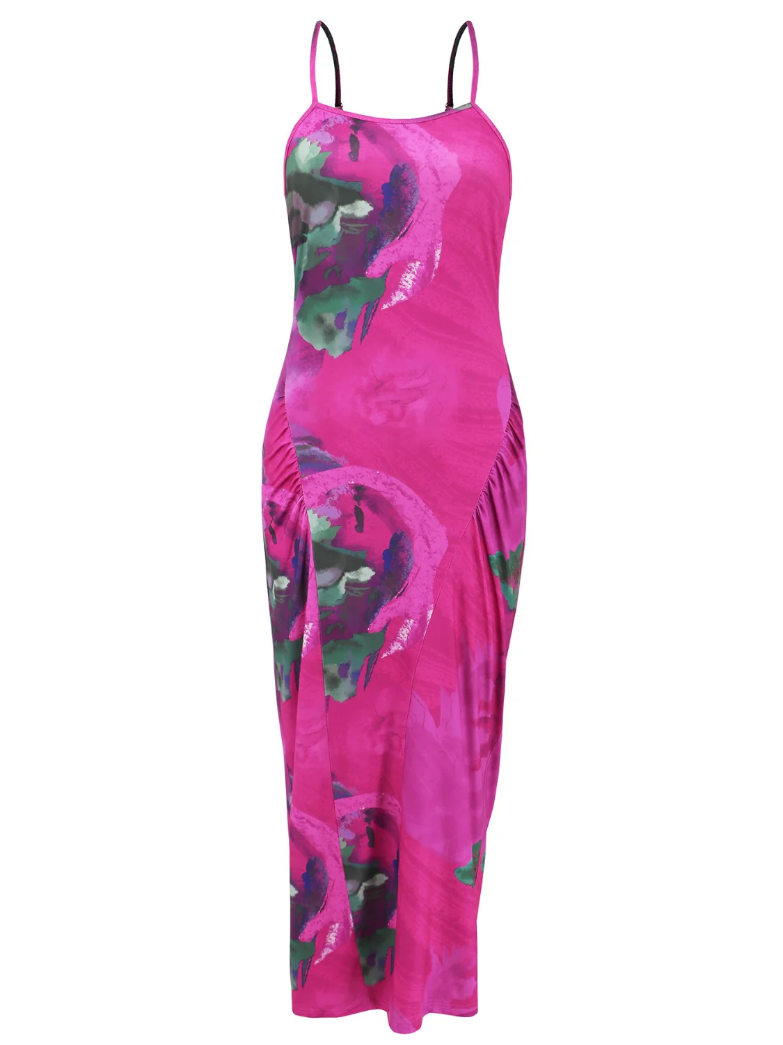 Printed Spaghetti Strap Cami Dress - Image 14