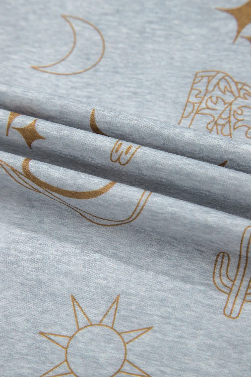 Printed T-Shirt and Elastic Waist Shorts Set - Image 12
