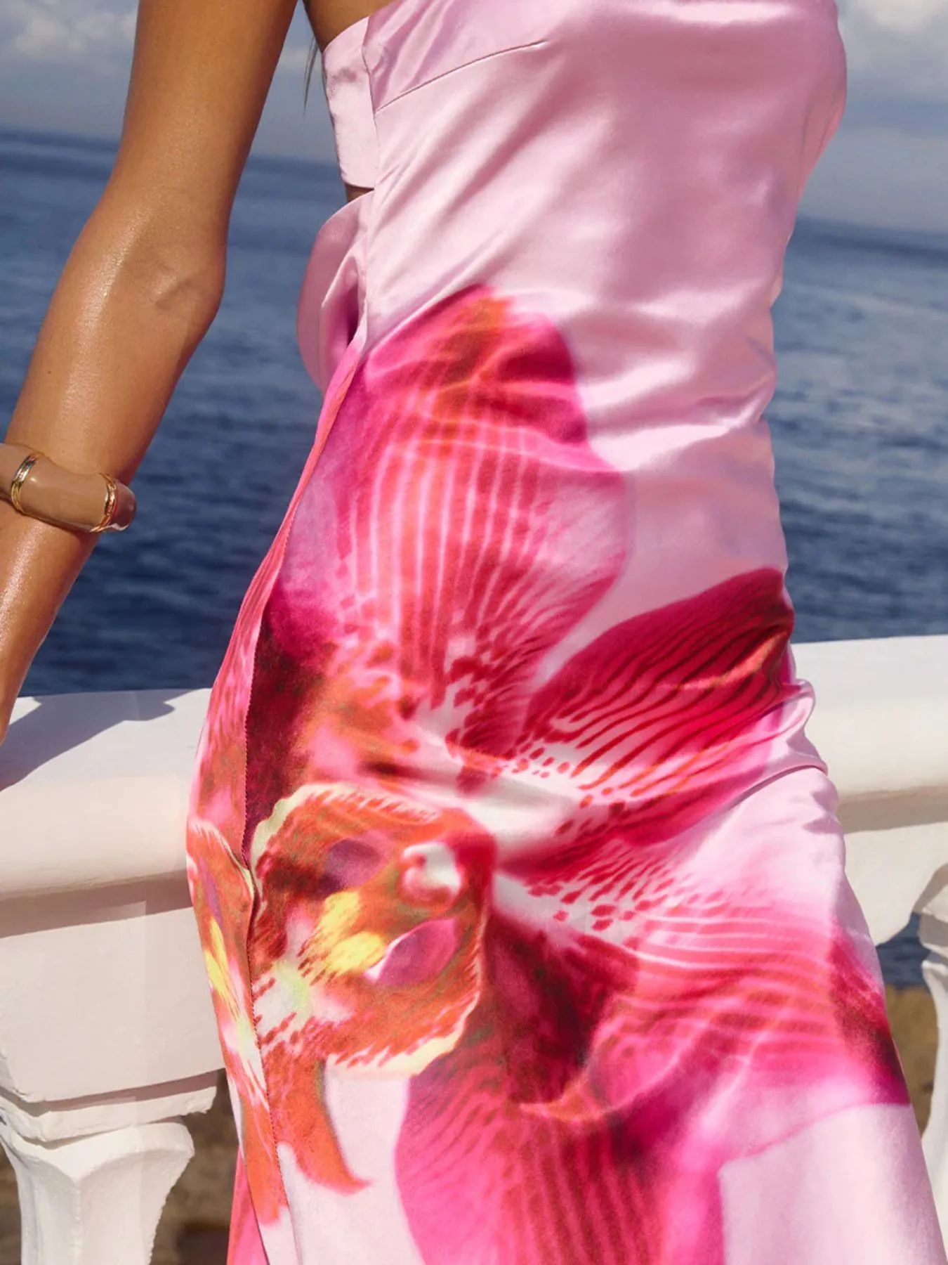Printed Tube Maxi Dress - Image 2