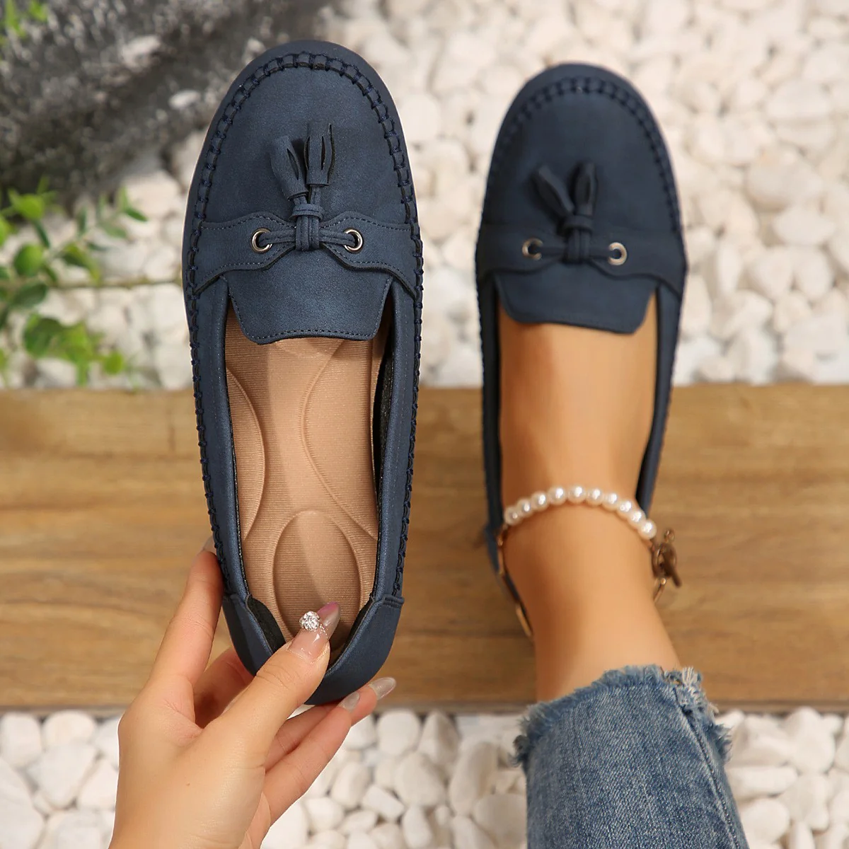 PU Leather Flat Loafers - Image 3