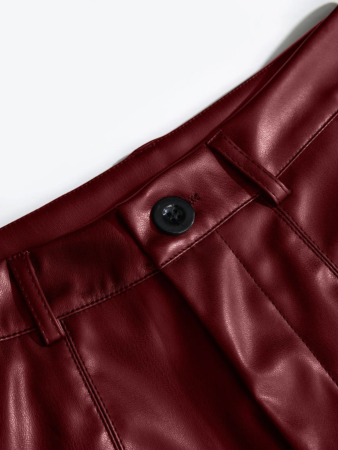 PU Leather High Rise Shorts - Image 10