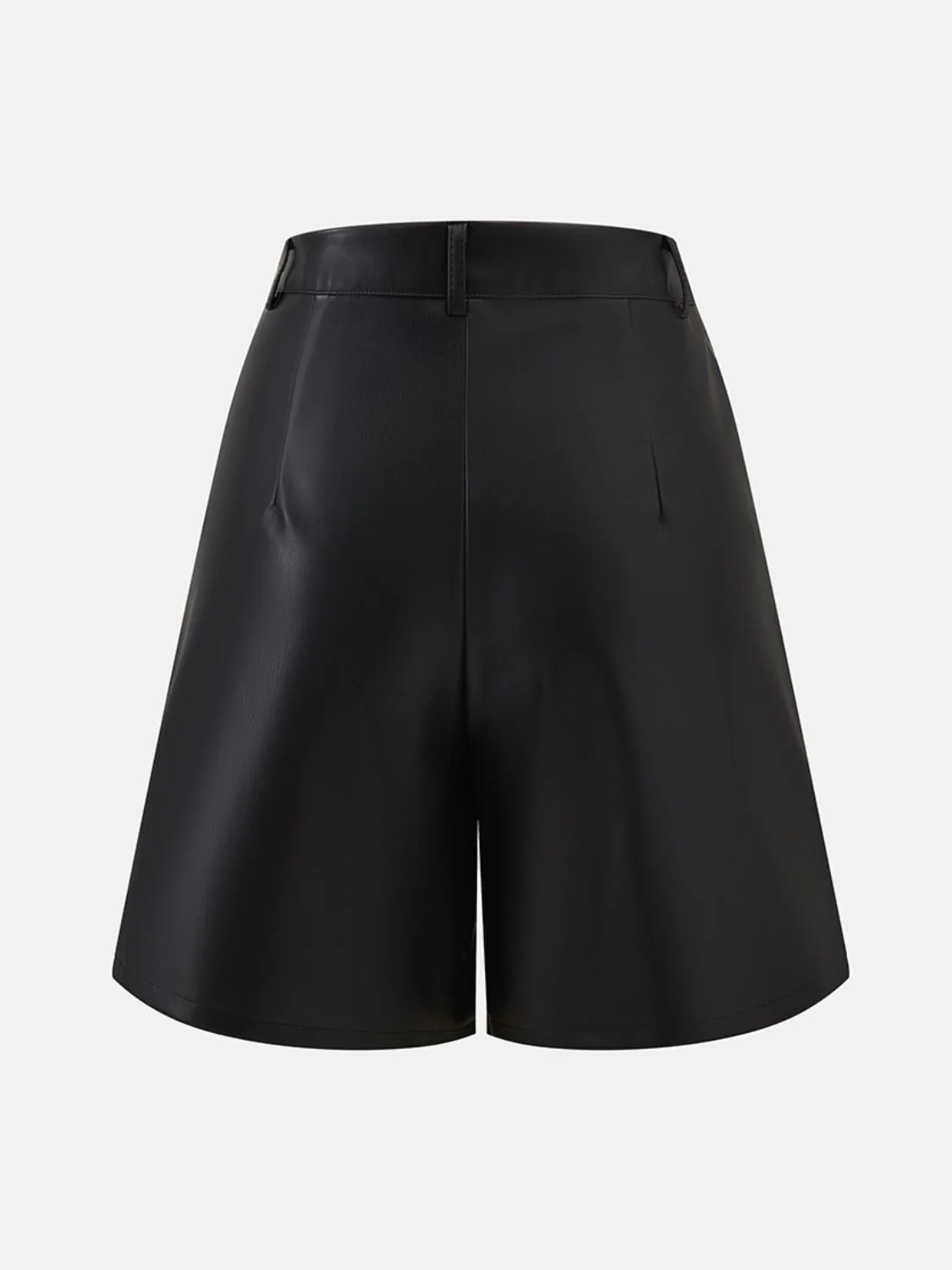 PU Leather High Rise Shorts - Image 4
