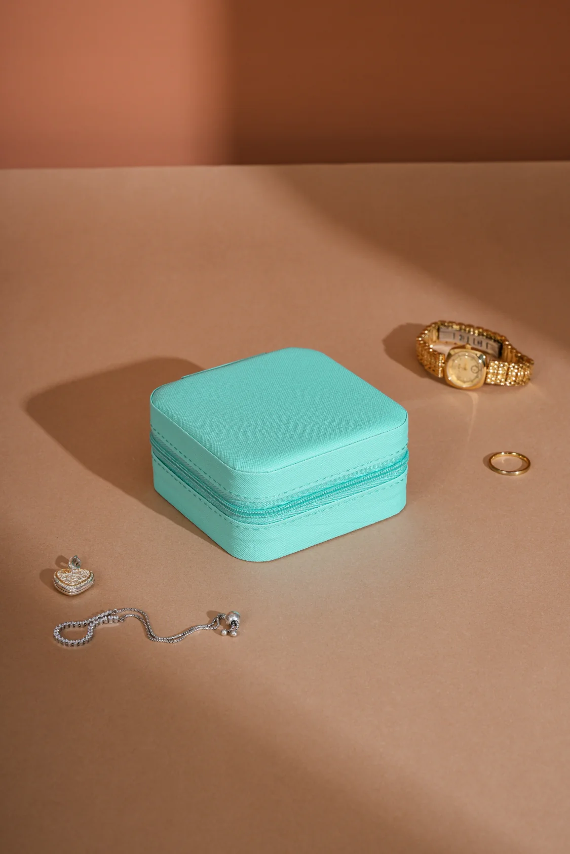 PU Leather Square Jewelry Box - Image 3