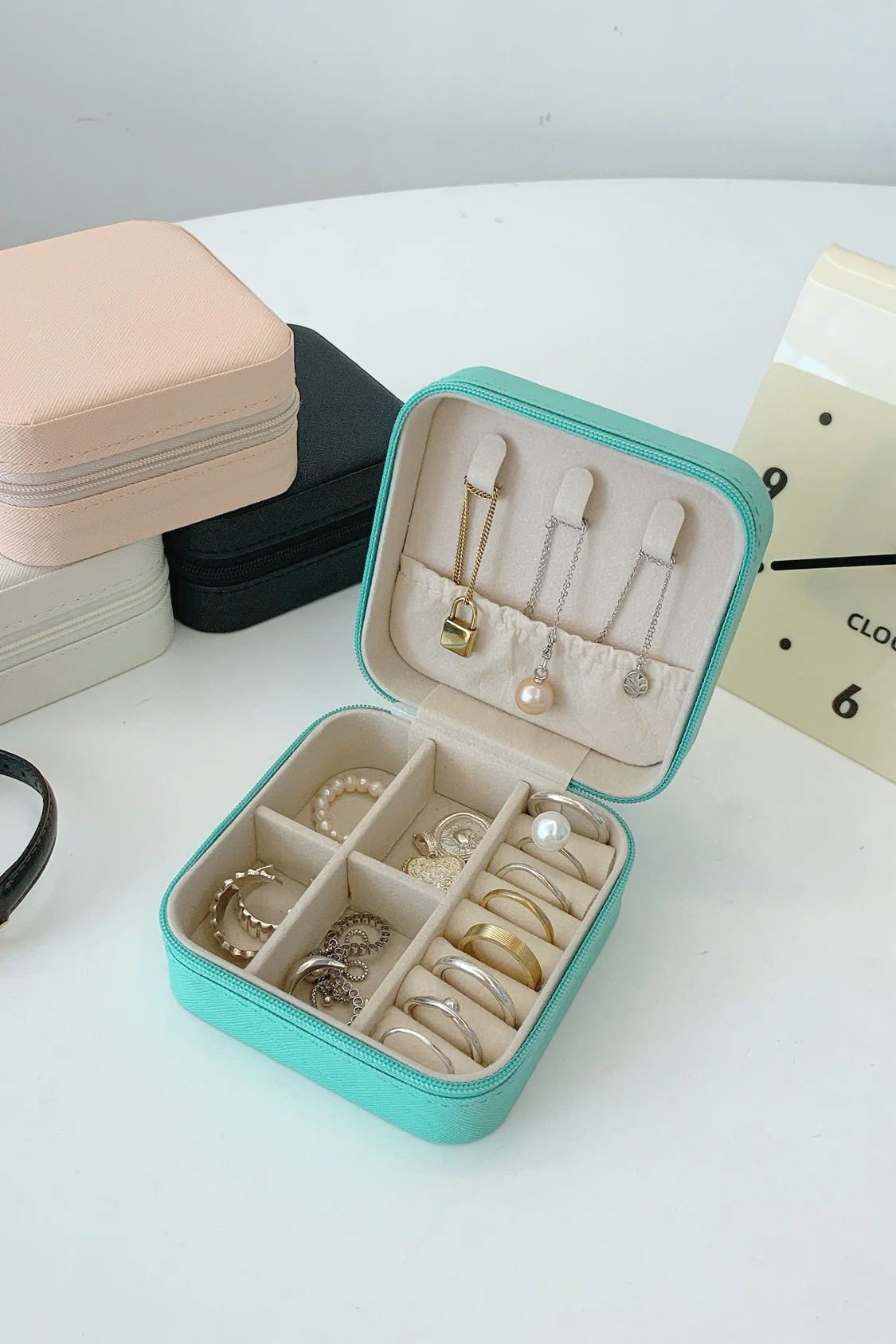 PU Leather Square Jewelry Box - Image 9