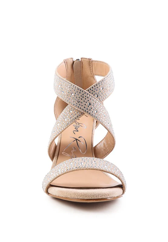 QUEEN BEE Rhinestone High Heeled Sandal - Image 11
