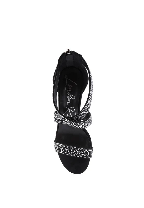 QUEEN BEE Rhinestone High Heeled Sandal - Image 7