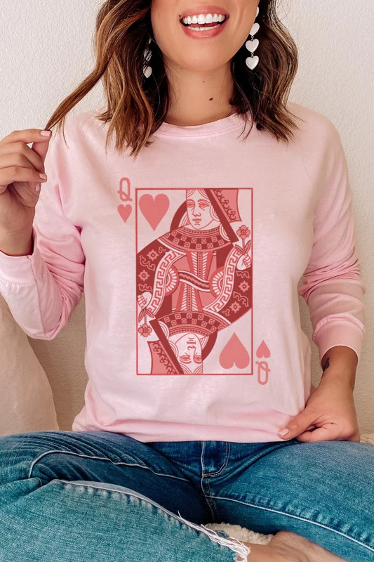 Queen of Hearts Valentine's Day Long Sleeve Shirt - Image 2