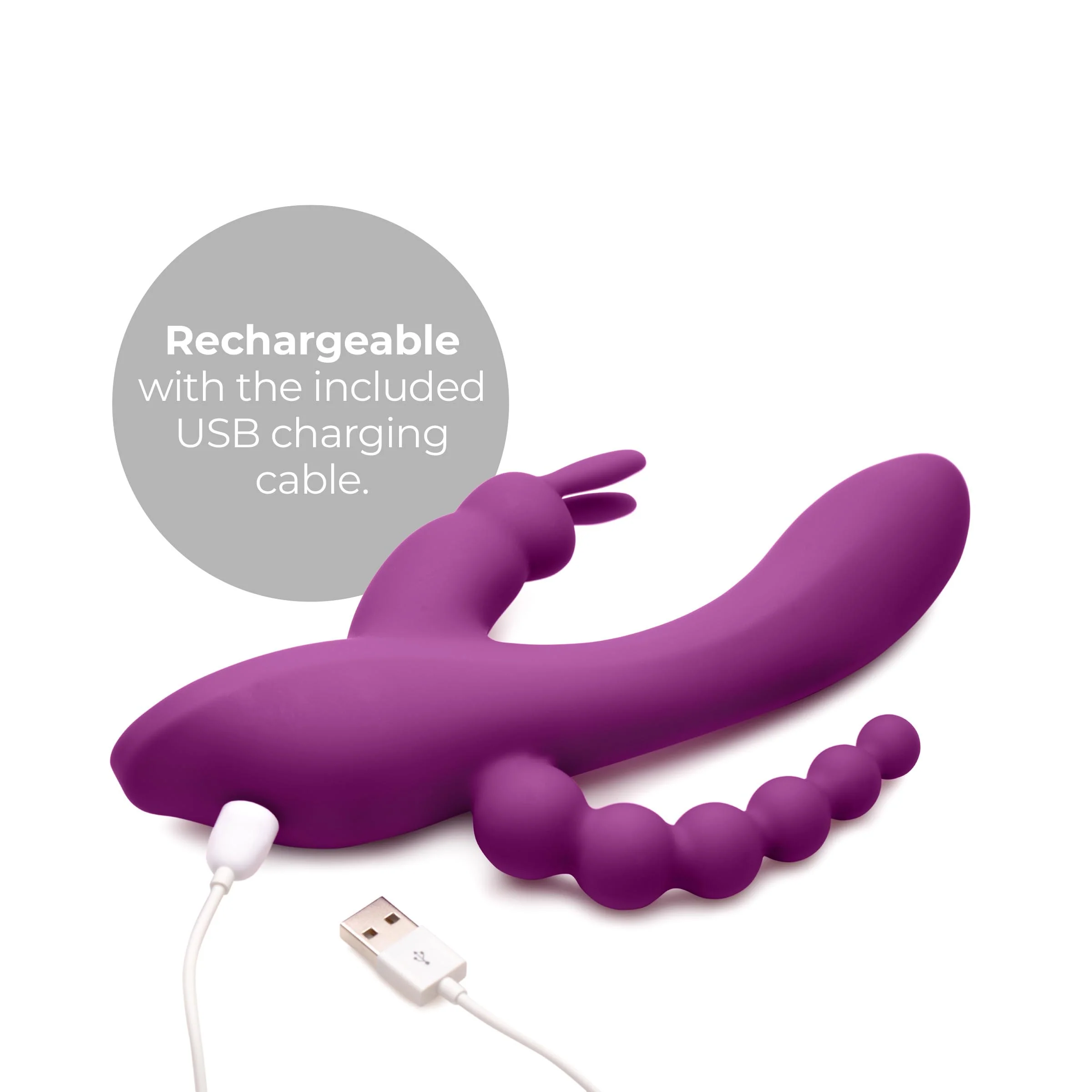 Quivers 10x Silicone G-spot Rabbit Vibrator - Image 4