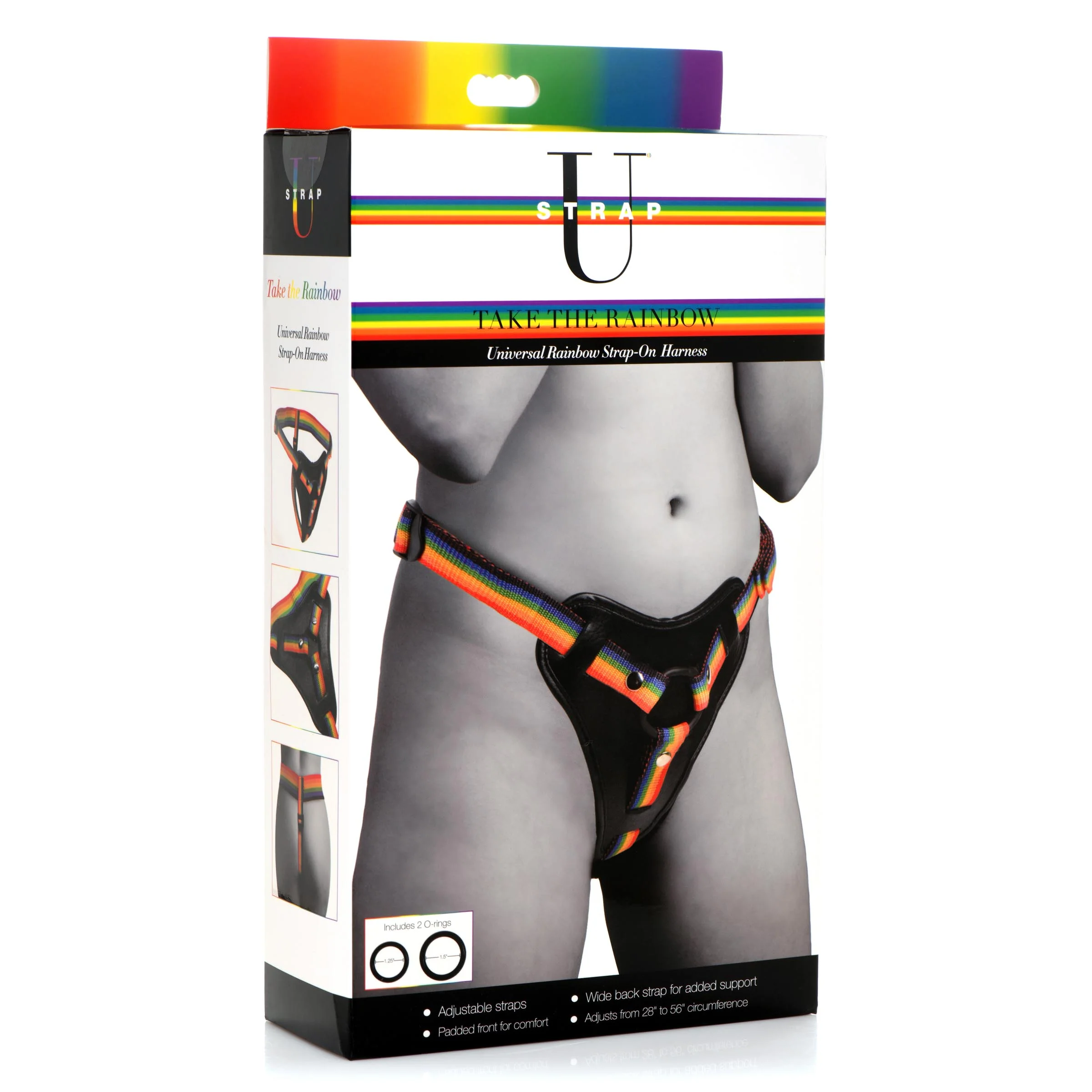 Rainbow Strap On Harness With Silicone O-rings - Image 8
