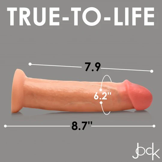 Real Skin Silicone Dildo - 8.5 Inch - Image 3