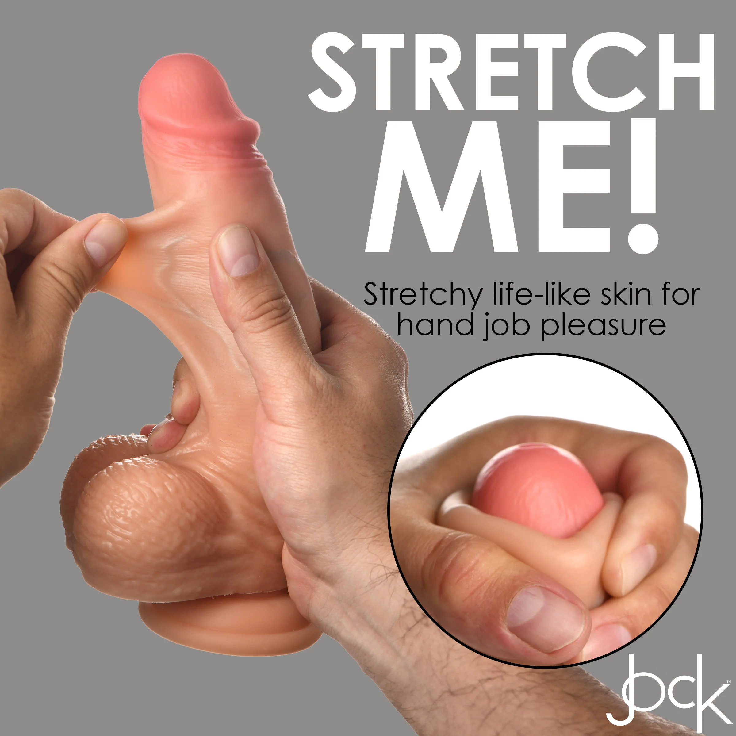 Real Skin Silicone Dildo With Balls - 8 Inch - Image 4