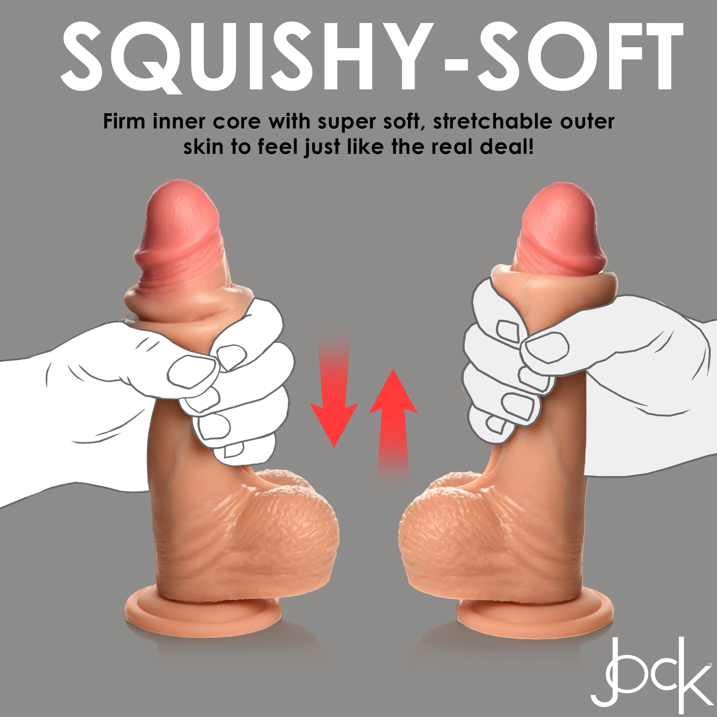 Real Skin Silicone Dildo With Balls - 8 Inch - Image 7