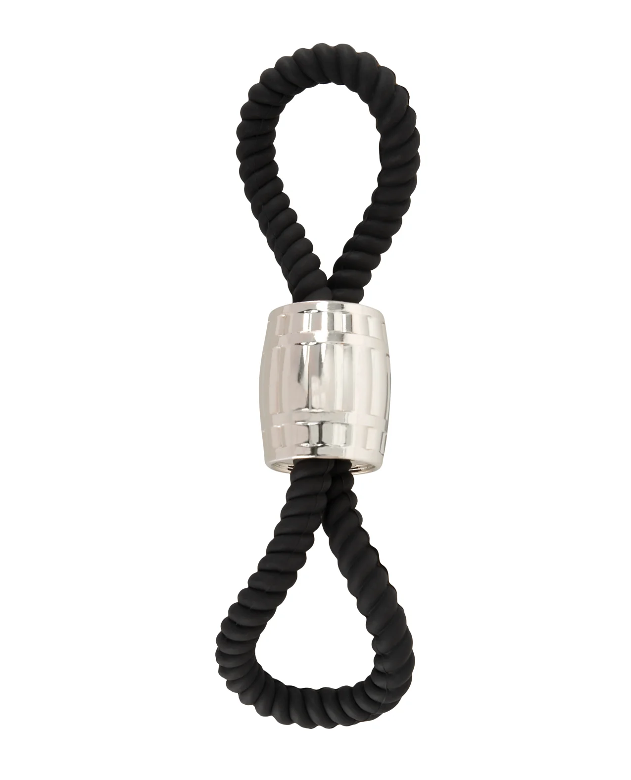 Rebel Two Loop Heavy Rope Cock Lasso - Black - Image 2