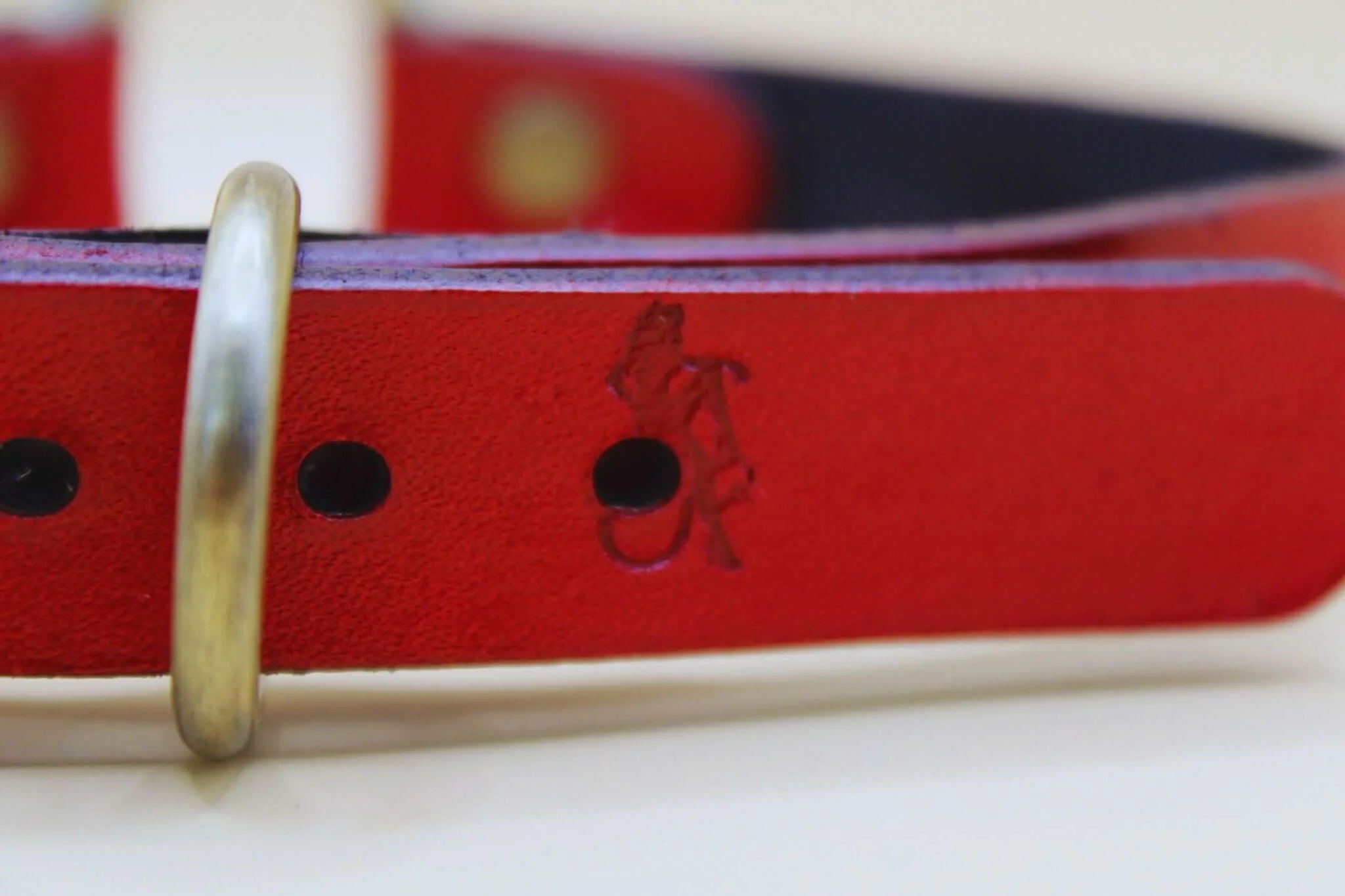 Red Leather BDSM Day Collar Elegant BDSM Day Collar for Submissives - Image 5