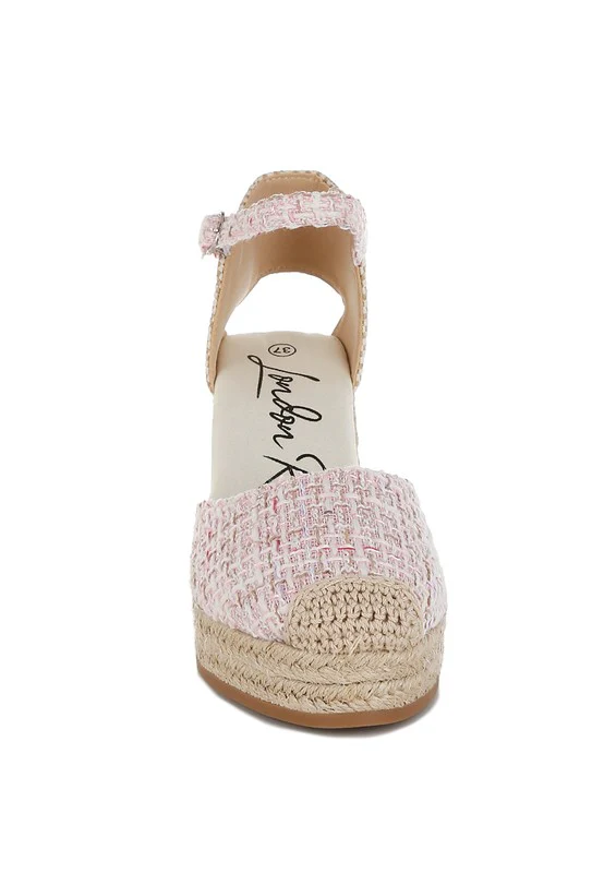 Regatta Tweed Round Toe Woven Wedges - Image 4