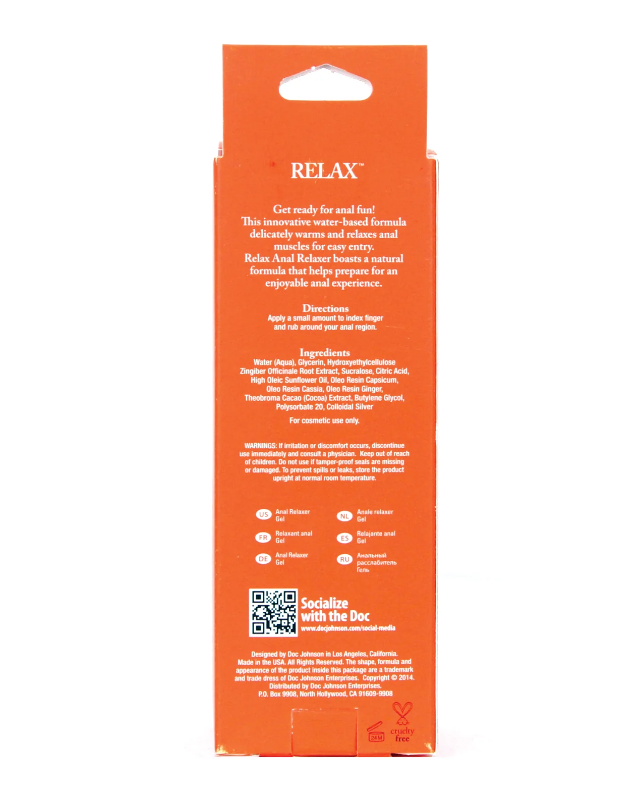 Relax Anal Relaxer - 2 oz Tube - Image 3